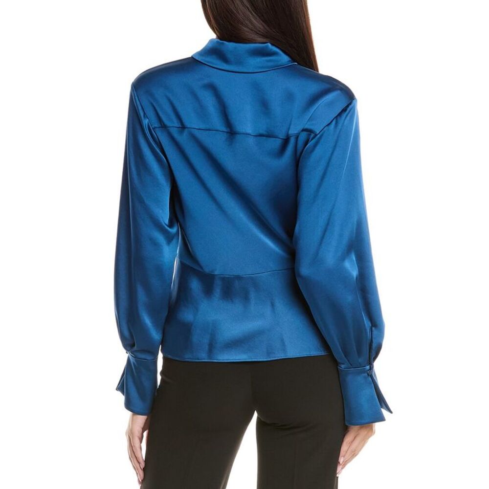 Simkhai Womens  Valya Shirt, Blue - Picture 2 of 3